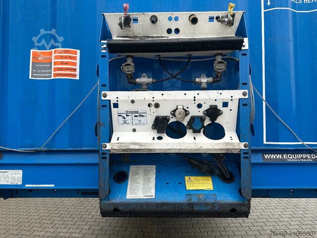 Sliding tarpaulins Krone alu sideboards / liftaxle / BPW / NL-trailer