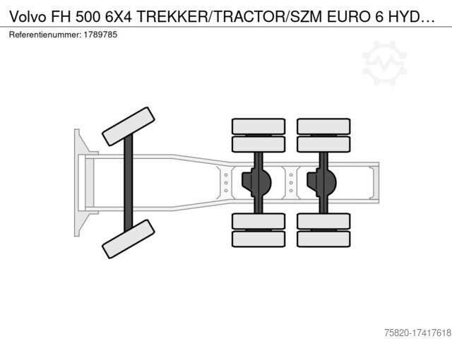 Standard-SZM Volvo FH 500 6X4 TREKKER/TRACTOR/SZM EURO 6 HYDRAULIC