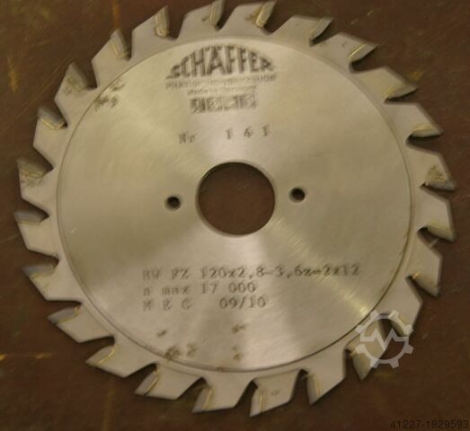 Scoring circular saw blades 120 x 2.8-3.6 Schäffer zweiteilig, vertsellbar