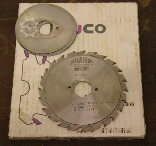 Vorritz Kreissägeblätter 120 x 2,8 - 3,6 mm Schäffer zweiteilig, vertsellbar 120 x 2,8-3,6 mm