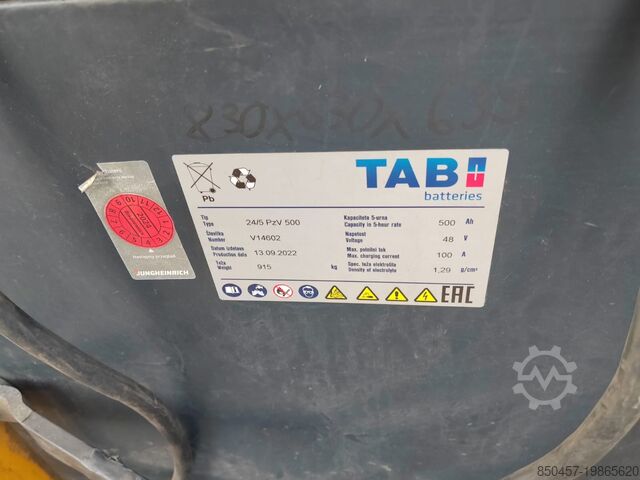 Elektrisch â 4 RĂ€der Jungheinrich EFG316k /5.5m/ batt 2022/ defect