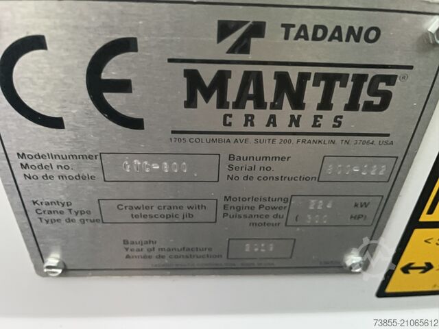 Raupenkran Tadano GTC-800 Mantis