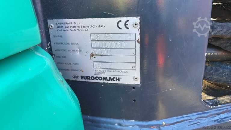 Midi Bagger 7t - 12t Eurocomach Es 85 Zt with 3 buckets