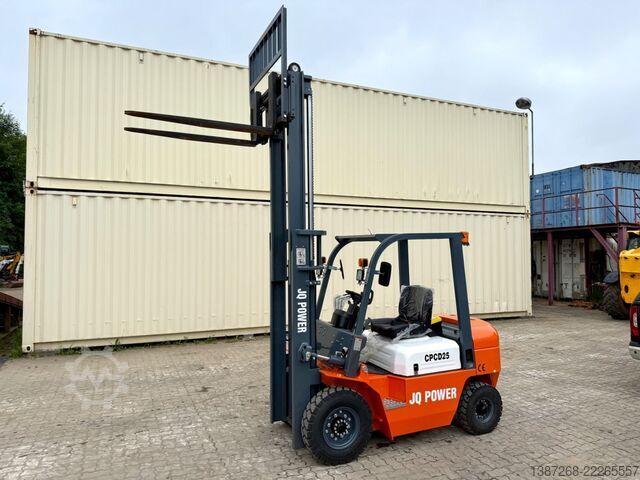 Front loader forklift  JQ Power CPCD25 / 2.5T Diesel / Sideshift / 2026