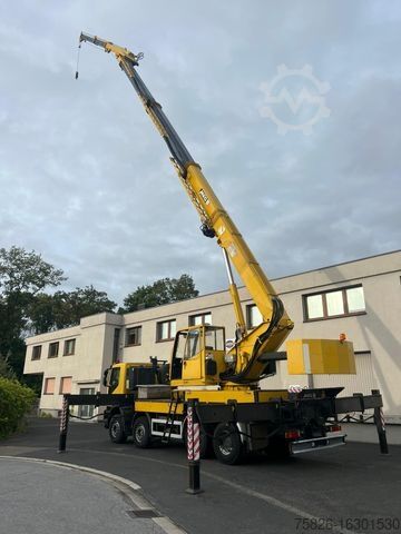 Truck mounted crane IVECO Trakker 410 Dachdecker 36m MKG HMK 851 TA A2A2
