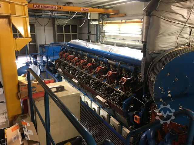 5901 kW Wartsila Vasa 18V32DF Kraft-Wärme-Kopplungsanlage WARTSILA Vasa 18V32DF