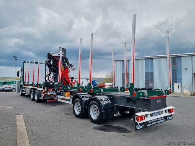 Holztransporter Ebert KHZA 18 Tandem-Kurzholz-Anhänger NEU