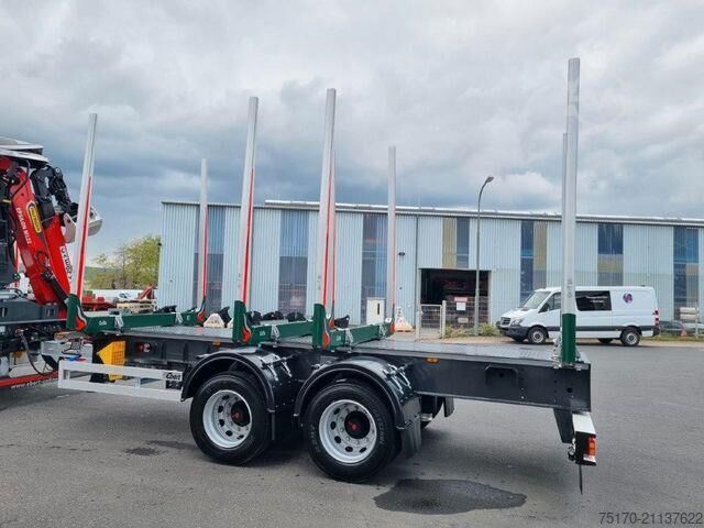 Holztransporter Ebert KHZA 18 Tandem-Kurzholz-Anhänger NEU