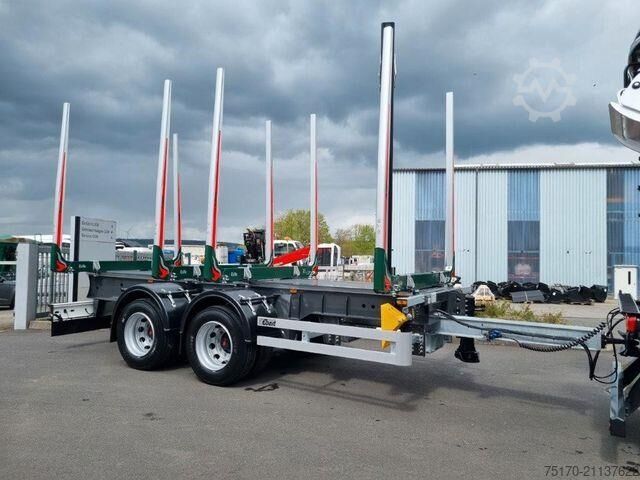 Holztransporter Ebert KHZA 18 Tandem-Kurzholz-Anhänger NEU