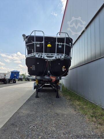 Semi-tipper trailer Fliegl 3-Achs Stahlkipper 50m³ light Master