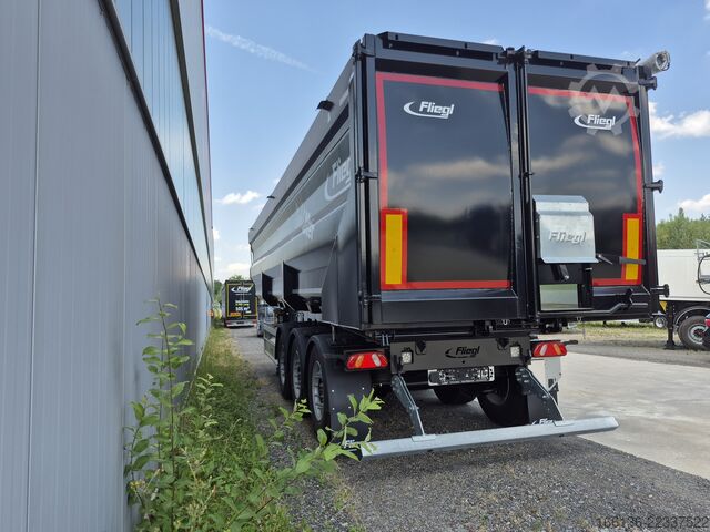 Semi-tipper trailer Fliegl 3-Achs Stahlkipper 50m³ light Master