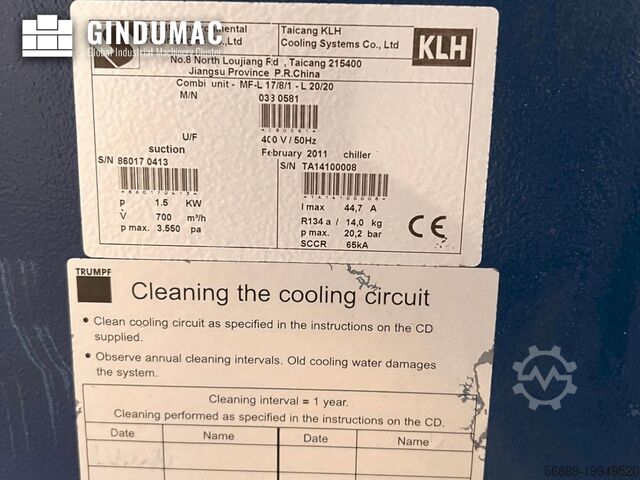 CO2-Laserschneidmaschine TRUMPF TruLaser 1030