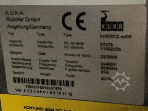 Industrieroboter KUKA KR 240-2 2000 Seriennr. 910453