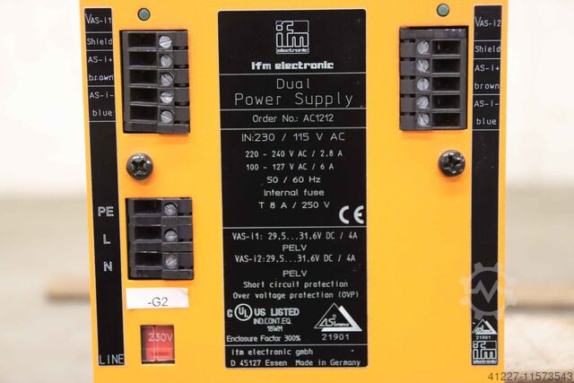 Power adapter ifm Dual Power Supply AC1212
