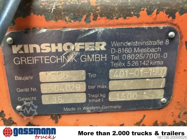 Truck mounted crane Kinshofer 414-02-1500 Palettengabel