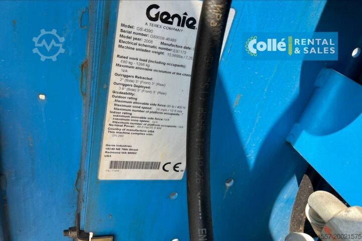Scherenhebebühne Genie GS 4390 RT | 2008