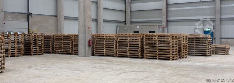 Pallet industrial pallet wood Einwegpalette Holzpalette 1.900 x 1.000 x 136 mm