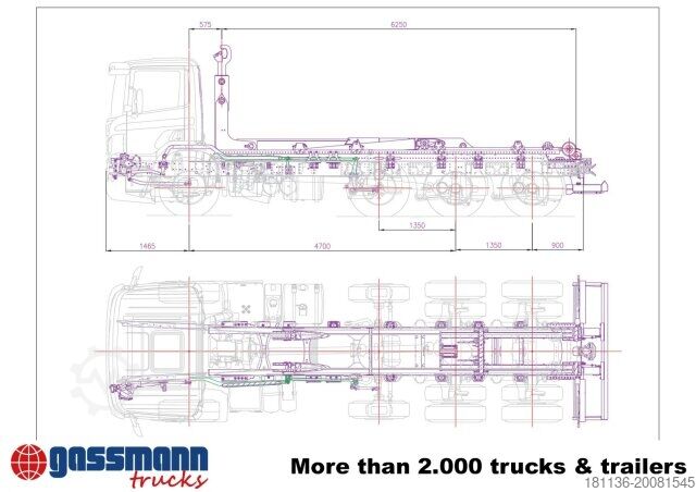 Roll-off tipper truck Titan 22-60-S Abrollanlage