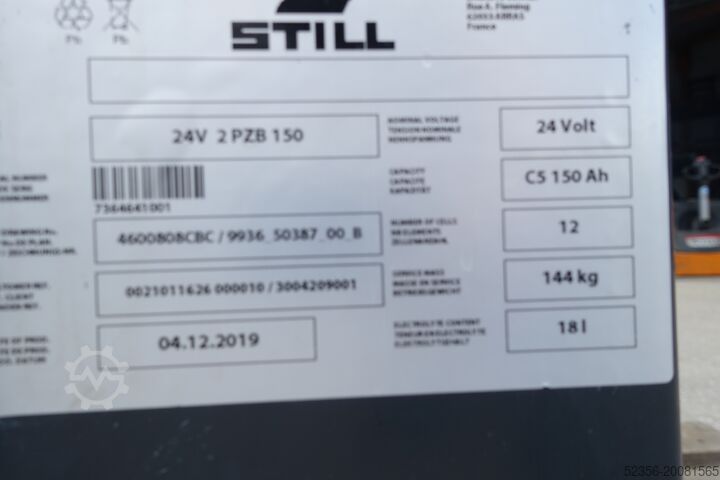 Forklift battery battery accumulator Staperbatterie AIM Akku 24v 2PzB150 71% Gabelstapler