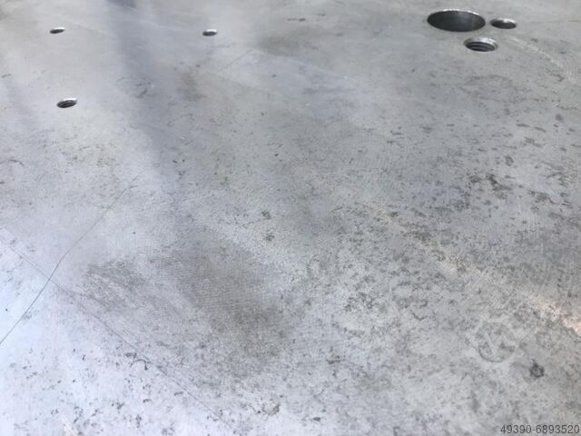 Straightening and welding plate made of steel, solid material; Machined steel plate from a tool fram  2980 x 1580 x 94