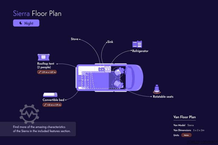 Wohnwagen/Wohnmobil 2022 Ford Panama | Manuale | Tetto a Soffietto