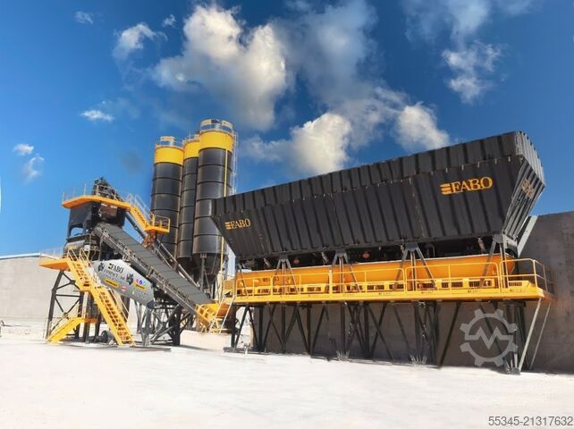 Concrete mixing plant / concrete plant FABO Concrete Batching Plant 160 m3 Compact Concrete Batching Plant