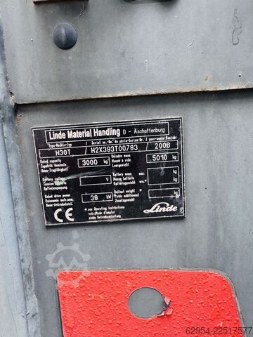 Treibgasstapler Linde H 30 T Triplex Kabine