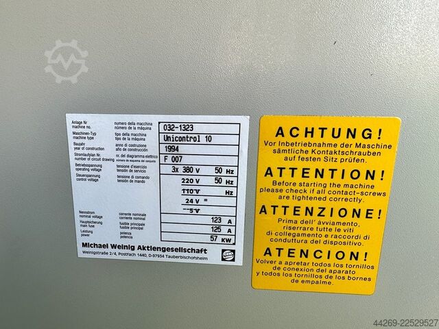 Schaltschrank Weinig Unicontrol 10 mit Siemens S5 Weinig Unicontrol 10
