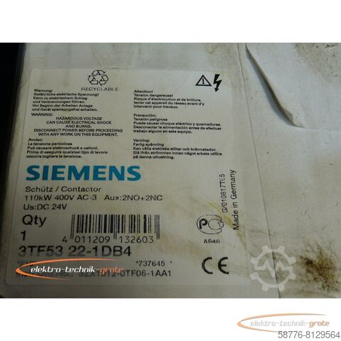 Siemens component Siemens 3TF53 22-1DB4 Schütz   !