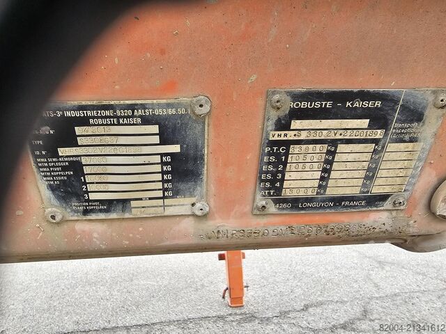 Tipper ROBUSTE KAISER. S3302G37 | TIPPER| STEEL CHASSIS STEEL BOX|SAF ...