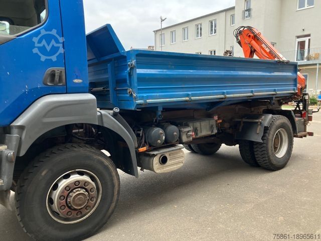 Kipper LKW RENAULT Renault 260 4x4 Kipper Kran