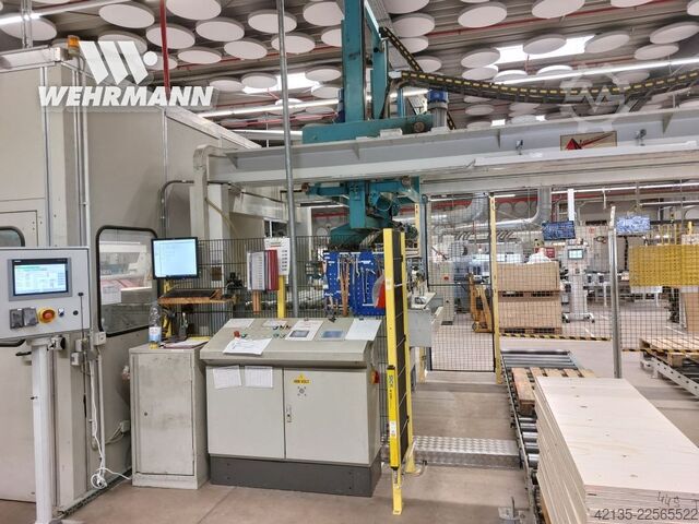 Plattenaufteilsäge mit Beschicktisch und Abstapelvorrichtung GIBEN Prismatic 2 h100 SPT (1999) GIBEN Prismatic 2 h100 SPT