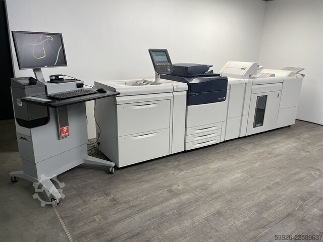 Digitaldruckmaschine Xerox Versant 180 only 353.000 clicks incl. Fiery, booklet, stacker