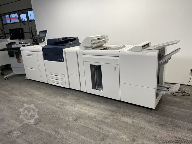 Digitaldruckmaschine Xerox Versant 180 only 353.000 clicks incl. Fiery, booklet, stacker