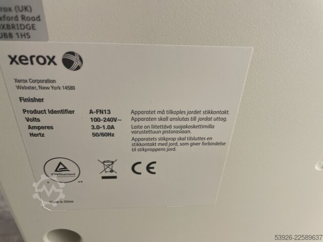 Digitaldruckmaschine Xerox Versant 180 only 353.000 clicks incl. Fiery, booklet, stacker