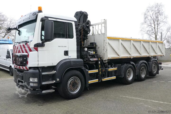 Kipper mit Kran MAN TGS 35.400 | 8X4 | HIAB 144 BS-3 DUO + Remote C...