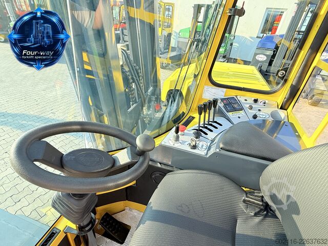 4-way forklift Combilift C3000XL GAS DUPLEX 4550 FORK POSITIONER