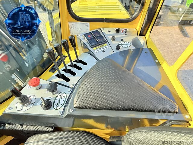 4-way forklift Combilift C3000XL GAS DUPLEX 4550 FORK POSITIONER
