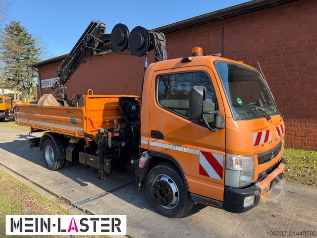 Three-way tipper van FUSO Canter 7C18 3 S-Kipper /Hiab 055 12m 500 kg