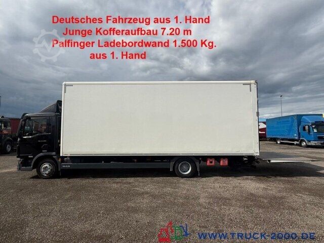 LKW mit Kofferaufbau MAN TGL 12.250 Koffer 7.20m Ladebordwand1.5t. 1.Hand
