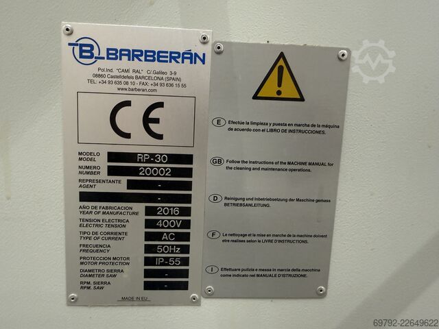 Coating machine Barberan Düspohl RP-30. VSK 40