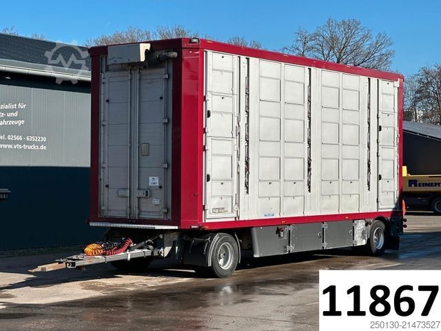 Pferdeanhänger MENKE-JANZEN DA20 4.Stock m. Aggregat Hubdach Tränke Rampe