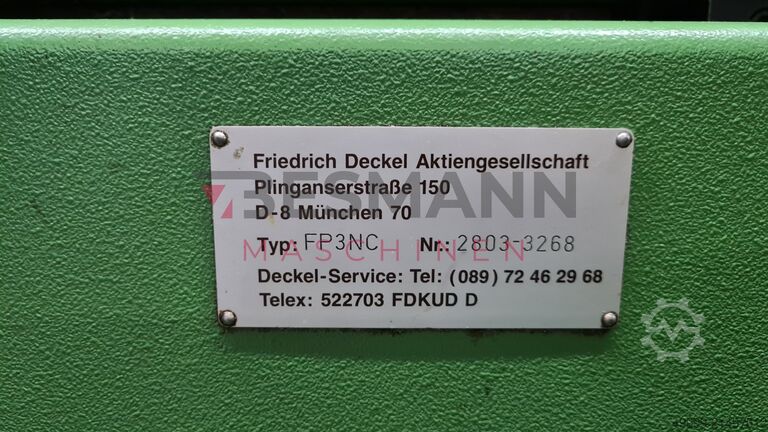 Milling machine DECKEL FP3NC