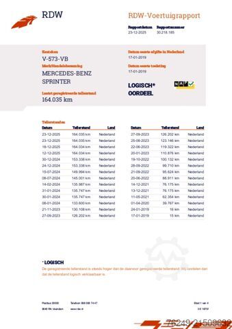 High-roof van Mercedes-Benz Sprinter 311 2.2 CDI L2H2 RWD AIRCO CAMERA Werk...