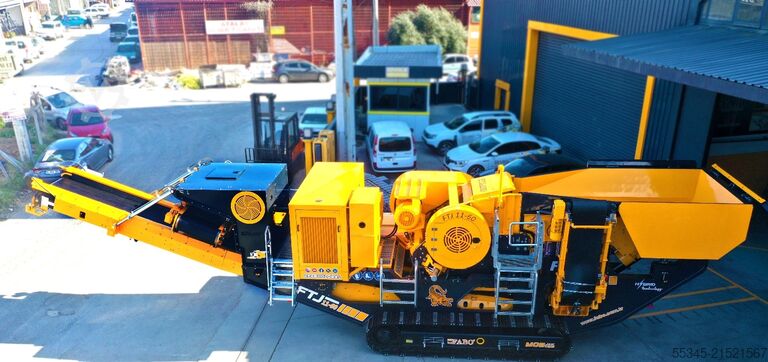 Crushing equipment FABO Jaw Crusher hard stone crushing machine 100-250 t/h