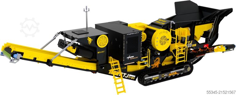 Crushing equipment FABO Jaw Crusher hard stone crushing machine 100-250 t/h