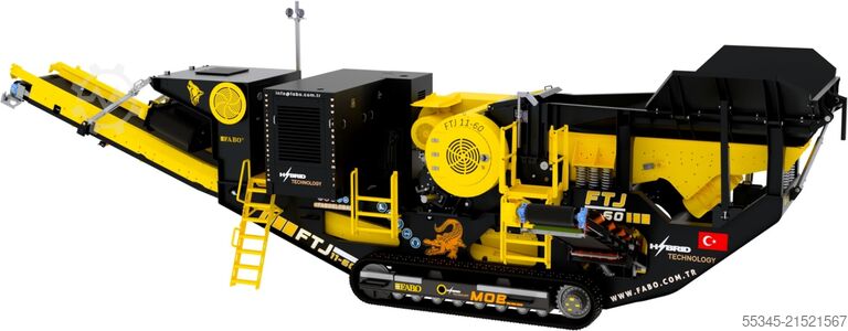 Crushing equipment FABO Jaw Crusher hard stone crushing machine 100-250 t/h