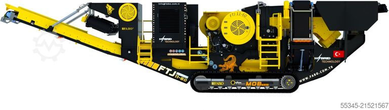 Crushing equipment FABO Jaw Crusher hard stone crushing machine 100-250 t/h