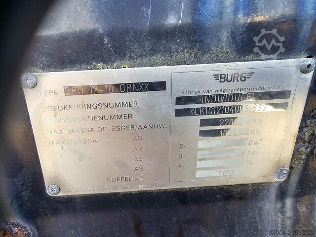 Flachbett BURG BPO 12-10 ORNXX | USED FOR CAS CONTAINERS |. ST...