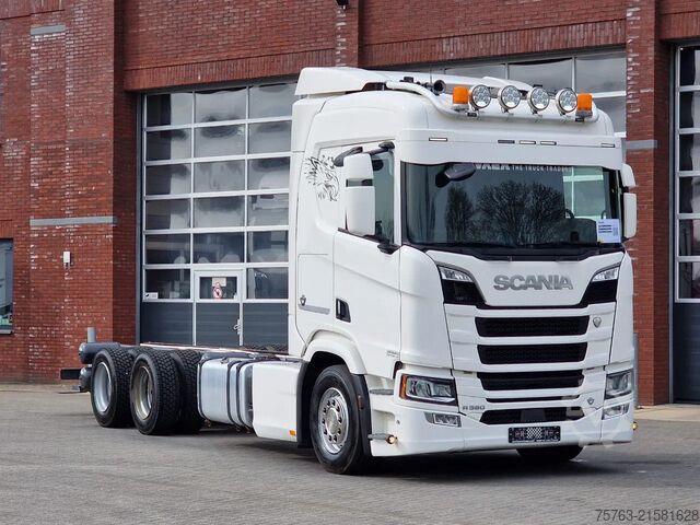 Fahrgestell mit Fahrerhaus Scania R580 V8 NGS 6x4 chassis - Retarder - 4.75 WB - ...